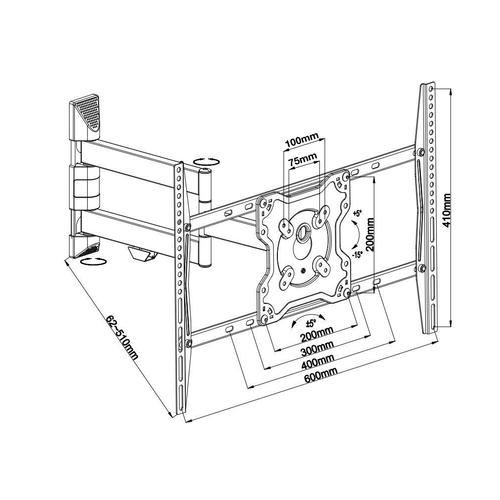 NewStar FPMA-W460 Wandhalterung bis 55 Zoll