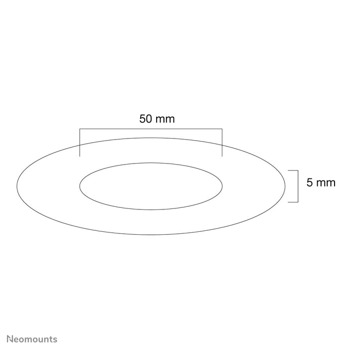 FPMA-CRB5HM ist eine schwarze Abdeckrosette für die Flachbildschirm-Deckenhalterungen FPMA-C100 und C100SILVER.