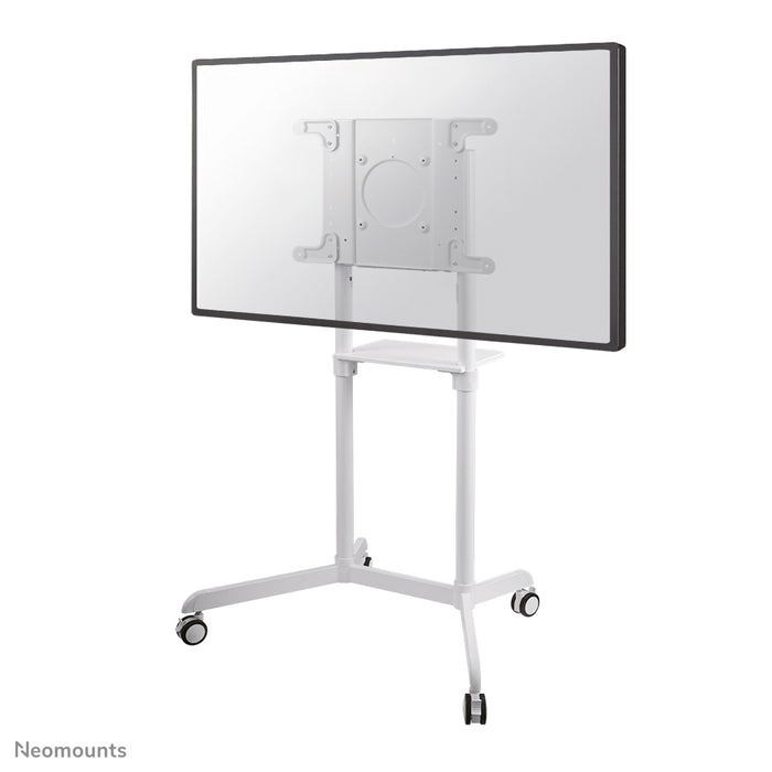 NS-M1250WHITE ist ein mobiles Möbel für Flachbildschirme bis 70 Zoll (178 cm). inkl. Laptopablage - Weiß