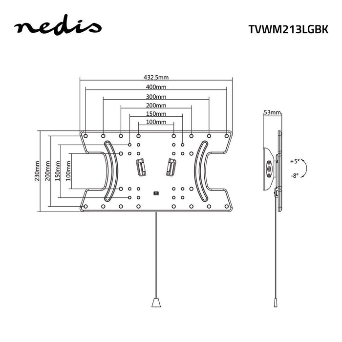 Neigbare TV-Wandhalterung | LG | 32 - 65" | Max. 30 kg