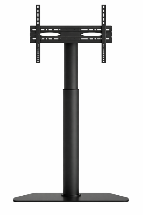 WOLFF MOUNT TV Bodenständer Schwarz – Universeller TV-Ständer 32 bis 70 Zoll – Höhenverstellbar – VESA bis 800x400 – Max. 50 kg – Freistehend