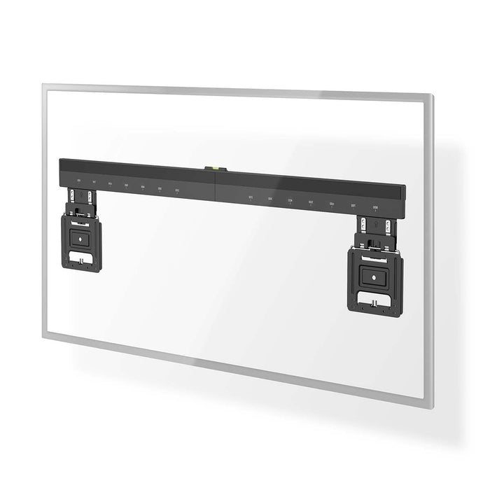 Nedis Vaste TV-Muurbeugel 43-100 Inch - Ultra Dunne Micro-Gap - Max. 75 kg - Zwart - VESA Compatibel.