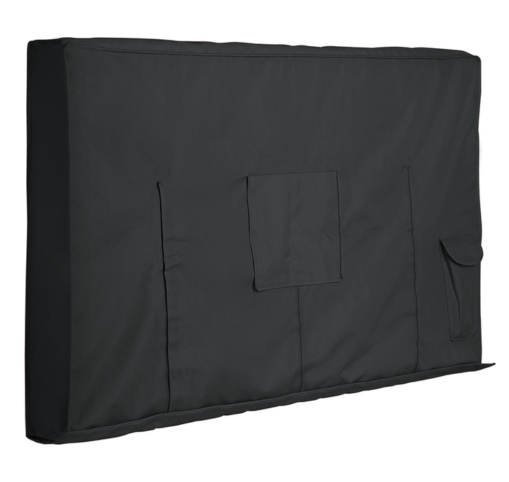 TV-Schutzhülle für den Außenbereich | 55" - 58" | Hochwertiges Oxford-Tuch | Schwarz