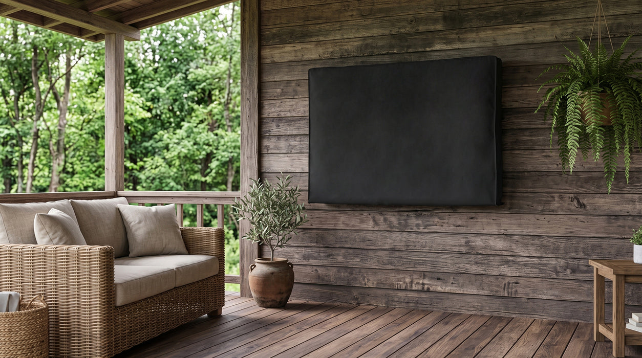 Wolff Mount TV-Schutzhülle für den Außenbereich – Wasserabweisende Fernsehhülle für 30 bis 65 Zoll