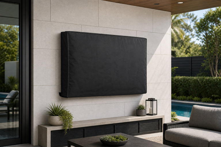 Wolff Mount TV-Schutzhülle für den Außenbereich – Wasserabweisende Fernsehhülle für 30 bis 65 Zoll