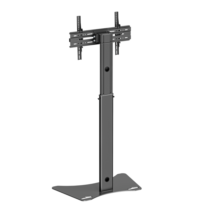 WOLFF MOUNT TV Bodenständer Schwarz – Universeller TV-Ständer 32 bis 70 Zoll – Höhenverstellbar – VESA bis 800x400 – Max. 50 kg – Freistehend