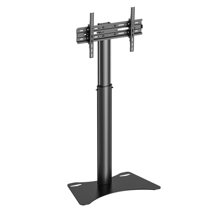 WOLFF MOUNT TV Bodenständer Schwarz – Universeller TV-Ständer 32 bis 70 Zoll – Höhenverstellbar – VESA bis 800x400 – Max. 50 kg – Freistehend