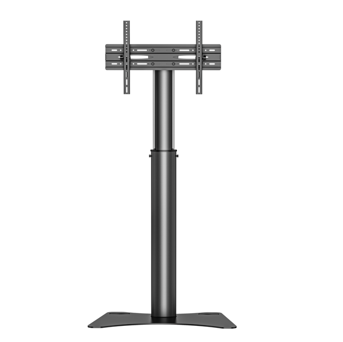 WOLFF MOUNT TV Bodenständer Schwarz – Universeller TV-Ständer 32 bis 70 Zoll – Höhenverstellbar – VESA bis 800x400 – Max. 50 kg – Freistehend