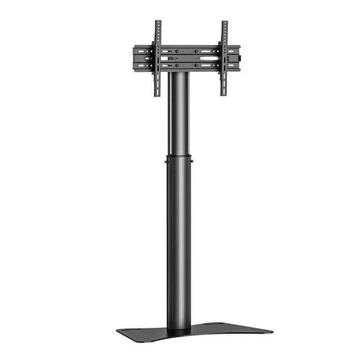 WOLFF MOUNT TV Bodenständer Schwarz – Universeller TV-Ständer 32 bis 70 Zoll – Höhenverstellbar – VESA bis 800x400 – Max. 50 kg – Freistehend