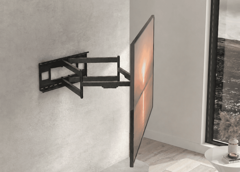 Wolff Mount Heavy Duty TV-Halterung bis 90 Zoll |1 Meter von der Wand! |Universell |VESA 800x400 |Stabile 2 Arme